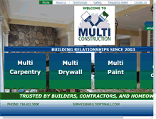 Tablet Screenshot of multidrywall.com